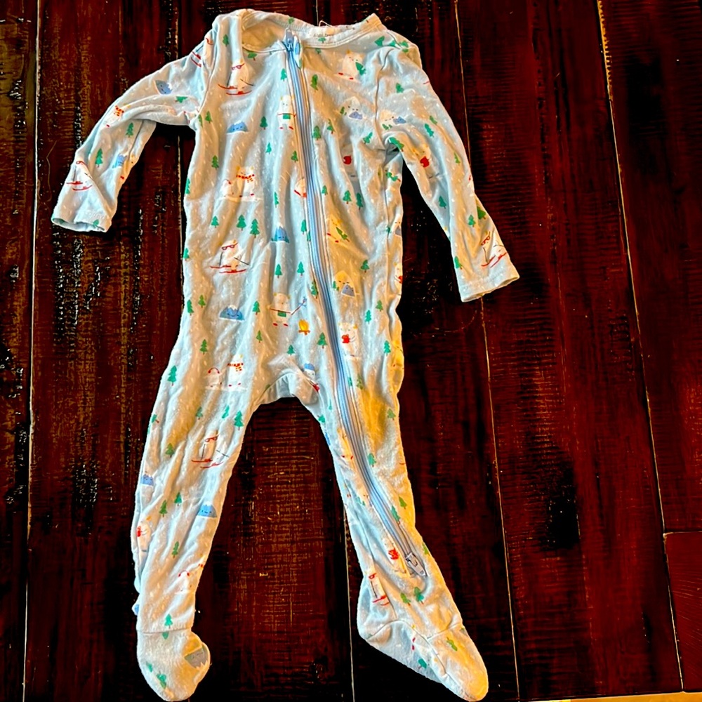 Angel Dear winter scene pajamas